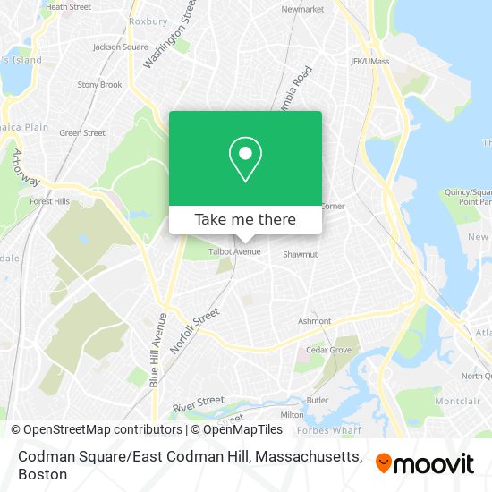 Codman Square / East Codman Hill, Massachusetts map