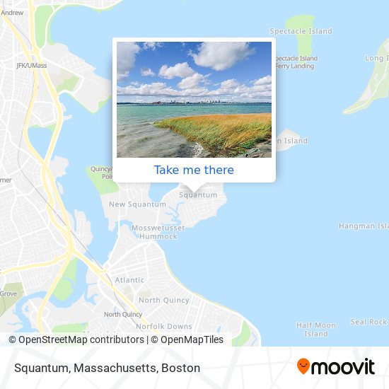 Mapa de Squantum, Massachusetts