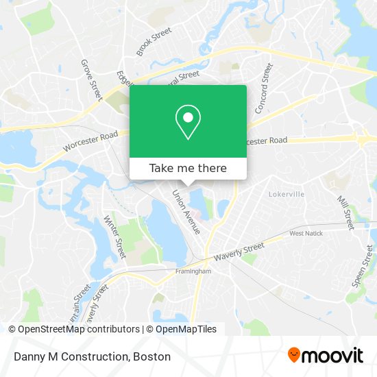 Danny M Construction map