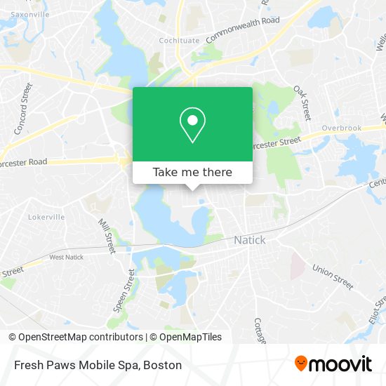 Mapa de Fresh Paws Mobile Spa