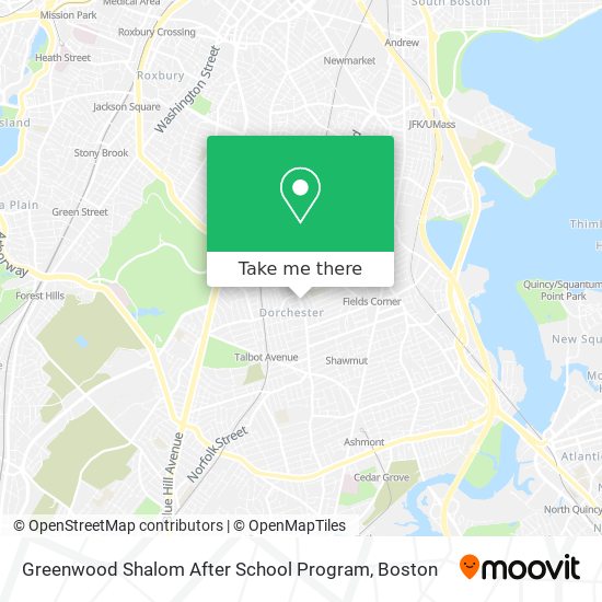 Mapa de Greenwood Shalom After School Program