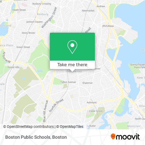 Mapa de Boston Public Schools