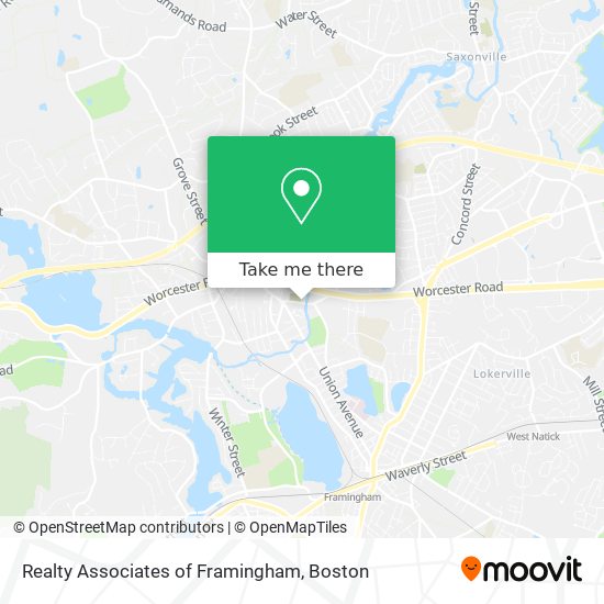 Mapa de Realty Associates of Framingham