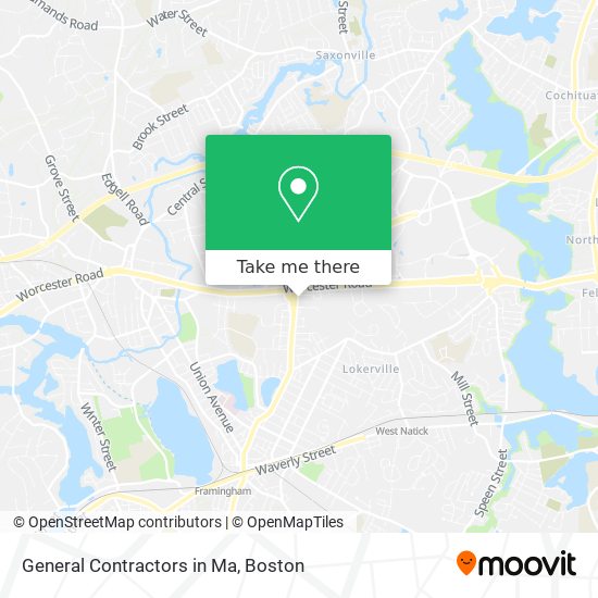 Mapa de General Contractors in Ma