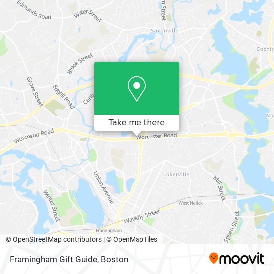 Framingham Gift Guide map