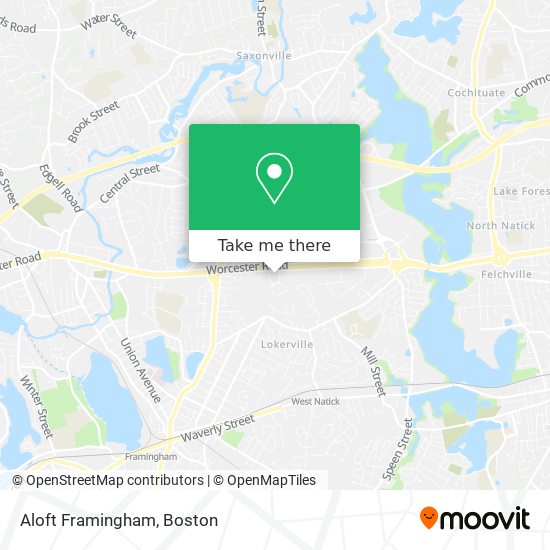 Mapa de Aloft Framingham