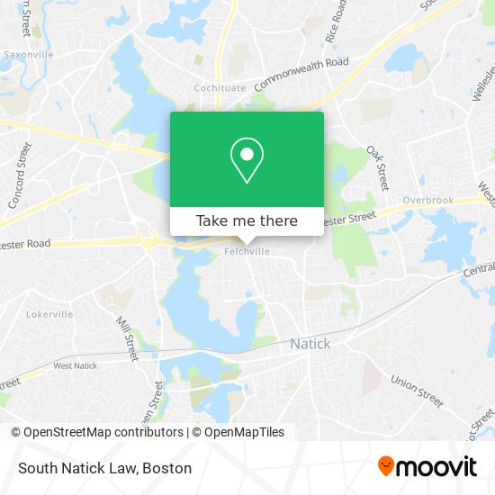 Mapa de South Natick Law