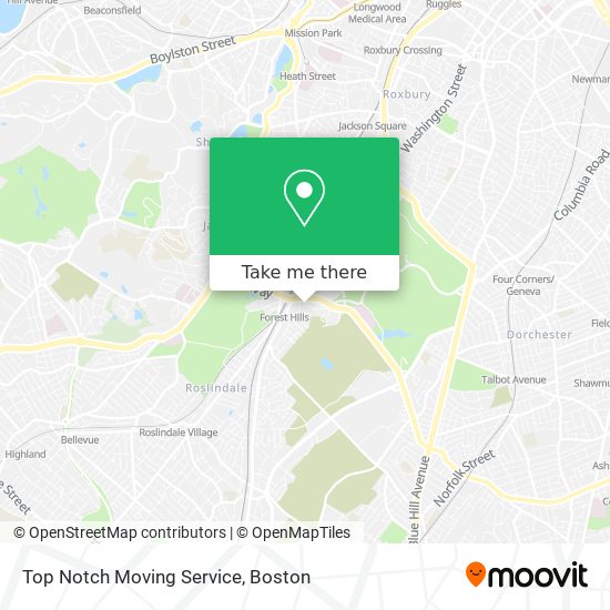 Mapa de Top Notch Moving Service