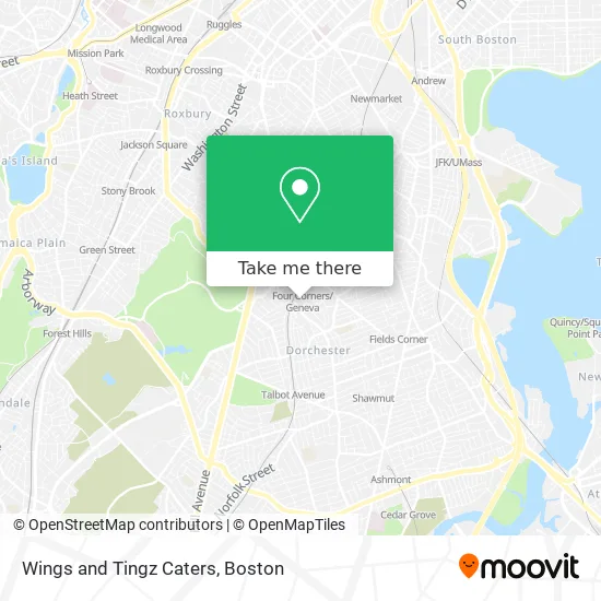 Wings and Tingz Caters map