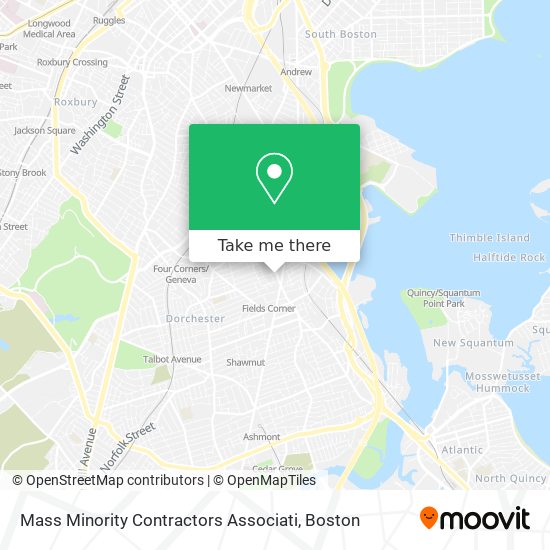 Mass Minority Contractors Associati map