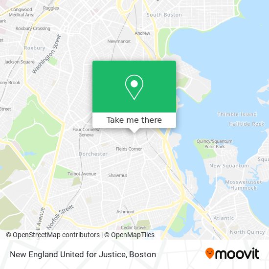 New England United for Justice map