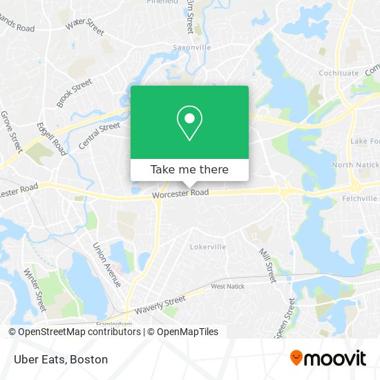 Uber Eats map