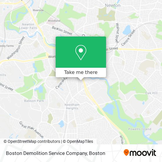 Mapa de Boston Demolition Service Company