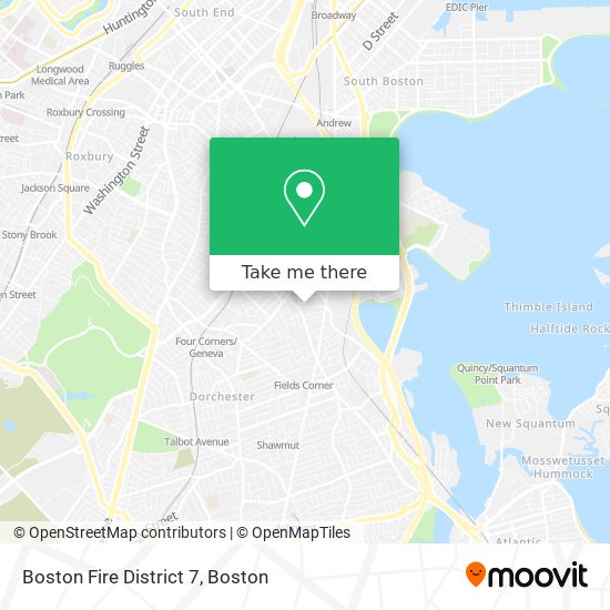 Mapa de Boston Fire District 7