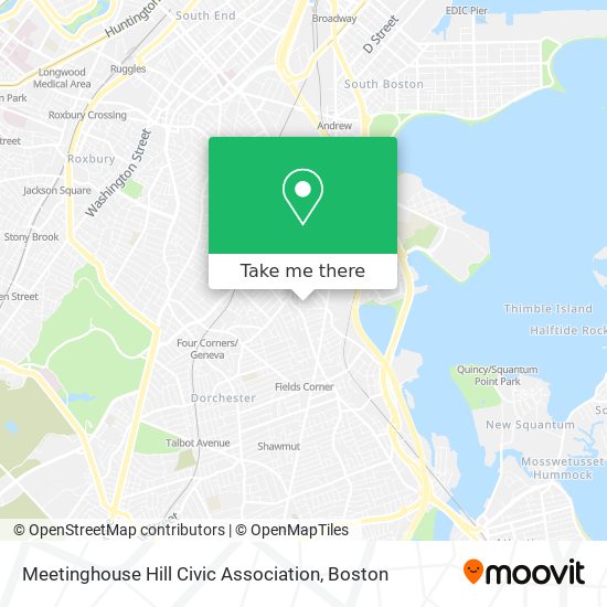 Meetinghouse Hill Civic Association map