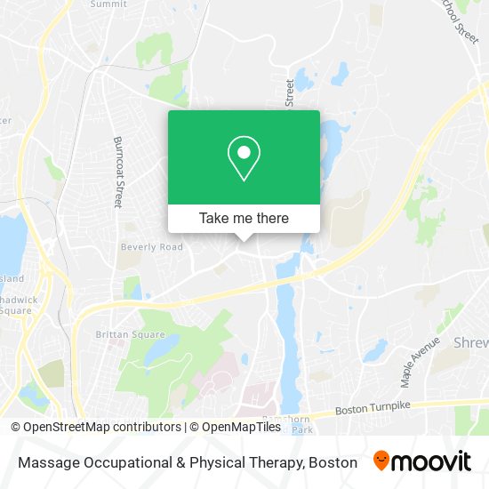 Massage Occupational & Physical Therapy map