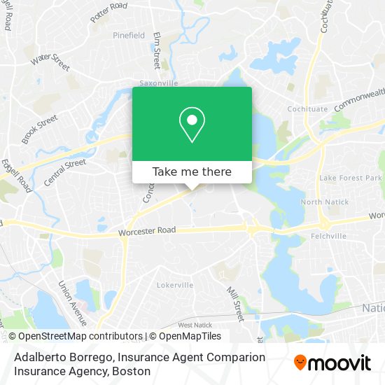 Mapa de Adalberto Borrego, Insurance Agent Comparion Insurance Agency