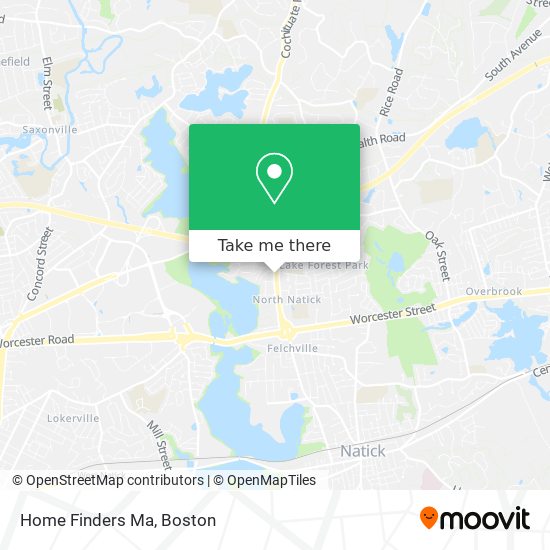 Home Finders Ma map