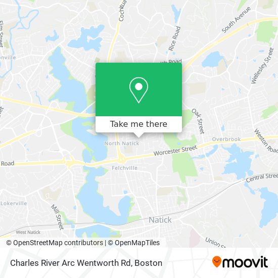 Mapa de Charles River Arc Wentworth Rd