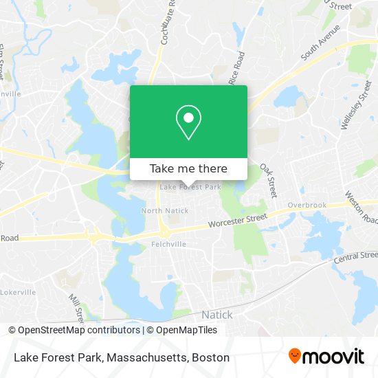 Lake Forest Park, Massachusetts map