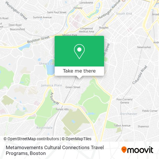 Mapa de Metamovements Cultural Connections Travel Programs