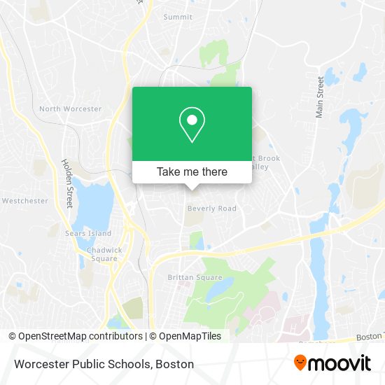 Worcester Public Schools map