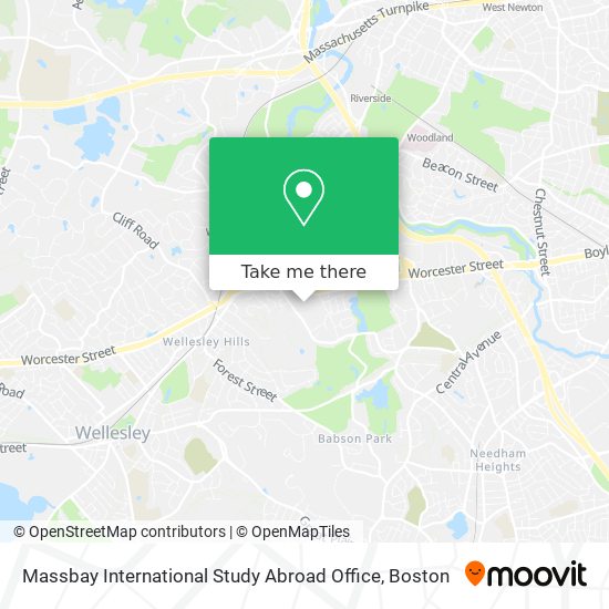 Massbay International Study Abroad Office map