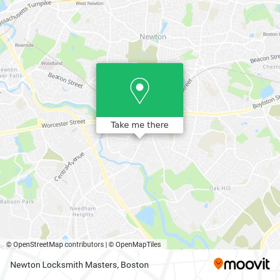 Newton Locksmith Masters map