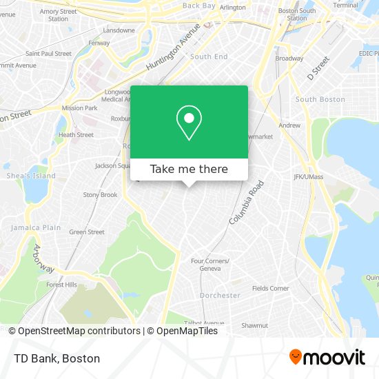 TD Bank map