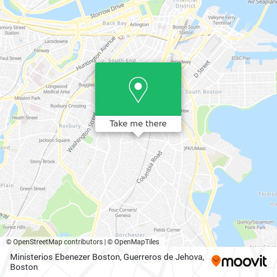 Mapa de Ministerios Ebenezer Boston, Guerreros de Jehova