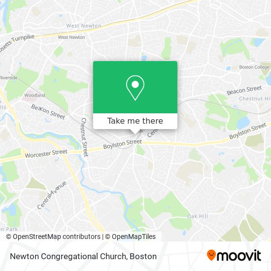 Newton Congregational Church map
