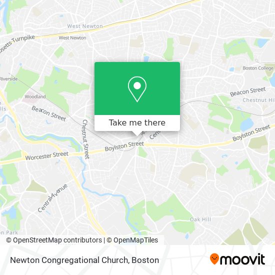 Mapa de Newton Congregational Church