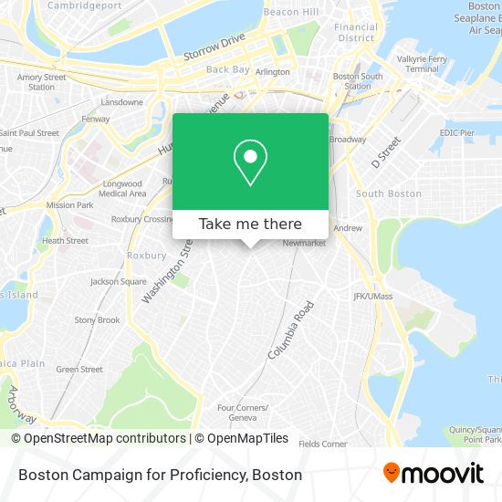 Boston Campaign for Proficiency map