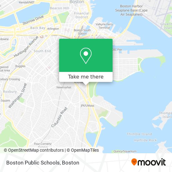 Mapa de Boston Public Schools