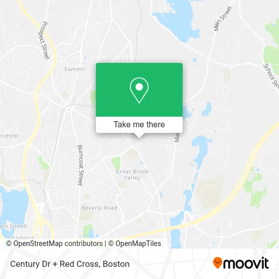 Century Dr + Red Cross map