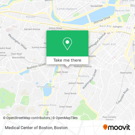 Mapa de Medical Center of Boston