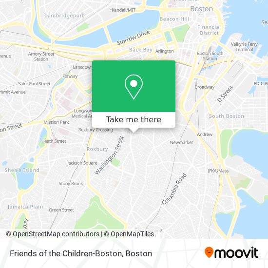 Mapa de Friends of the Children-Boston