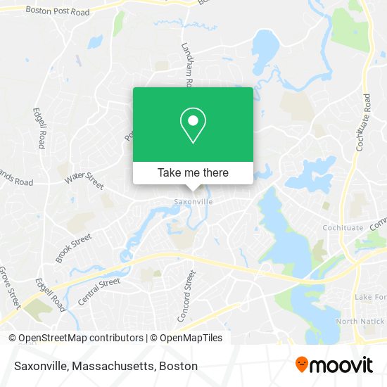 Mapa de Saxonville, Massachusetts