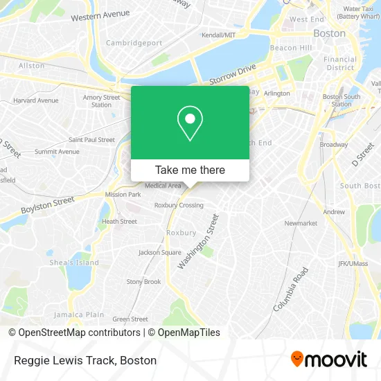 Mapa de Reggie Lewis Track