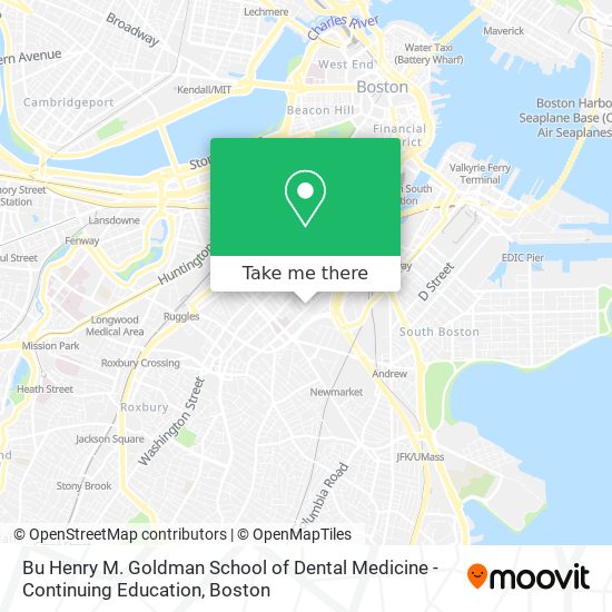 Bu Henry M. Goldman School of Dental Medicine - Continuing Education map