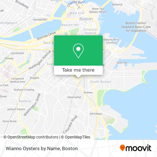 Wianno Oysters by Name map