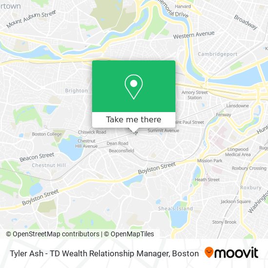 Mapa de Tyler Ash - TD Wealth Relationship Manager