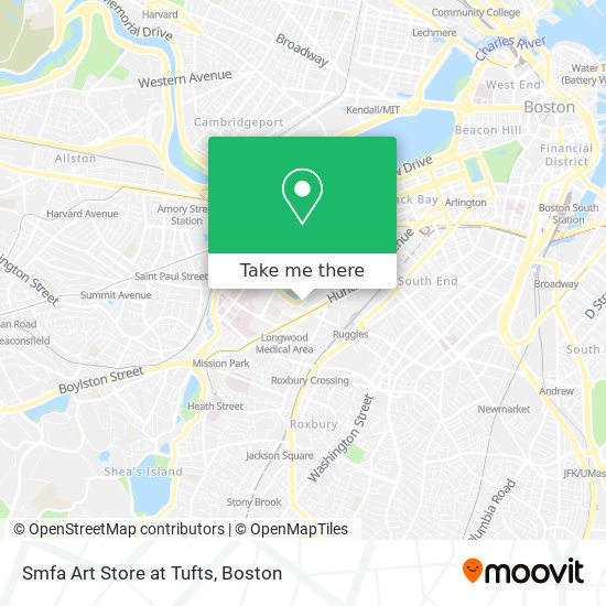 Smfa Art Store at Tufts map