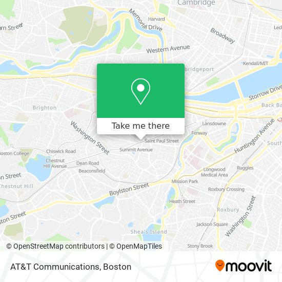 AT&T Communications map