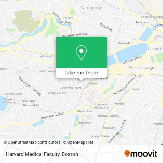 Harvard Medical Faculty map