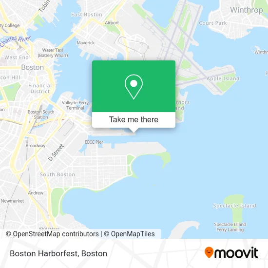 Boston Harborfest map