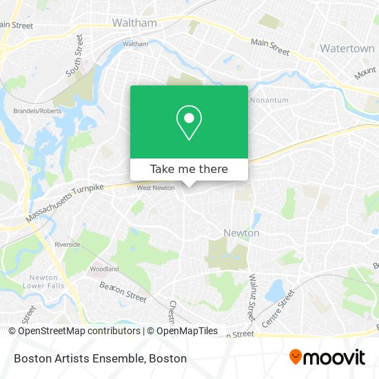 Boston Artists Ensemble map