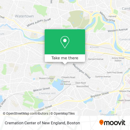 Mapa de Cremation Center of New England