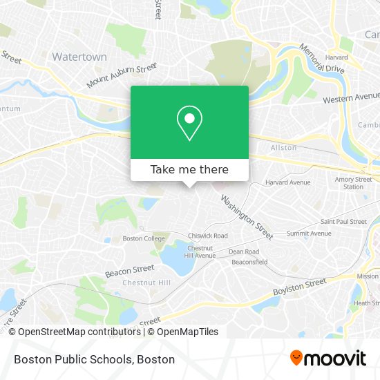 Mapa de Boston Public Schools