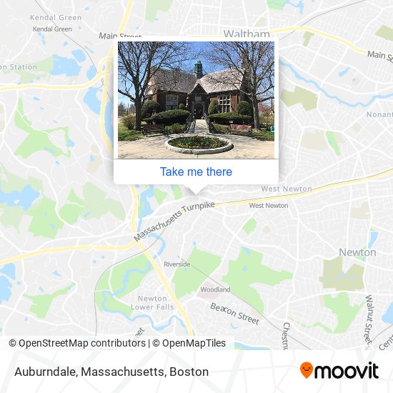 Mapa de Auburndale, Massachusetts